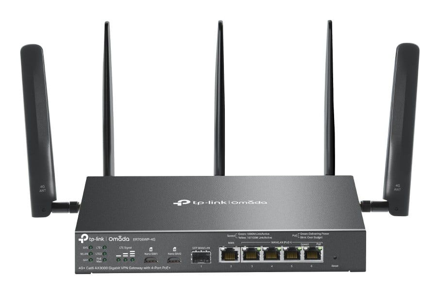 Omada 4G+Cat6 AX3000 Gigabit VPN