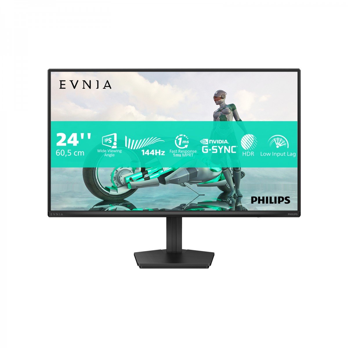 PHILIPS Evnia 3000 24M2N3200NF Ecran Gaming -24p- 1920 x 1080 FHD 144 Hz - IPS - 300cd/m² - 1500:1 - HDR10 - 0.5 ms-  HDMI, DP