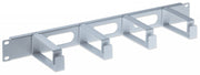 Intellinet 711067 Panneau de Gestion de Câbles 19 Pouces 1U avec Anneaux en Plastique Gris