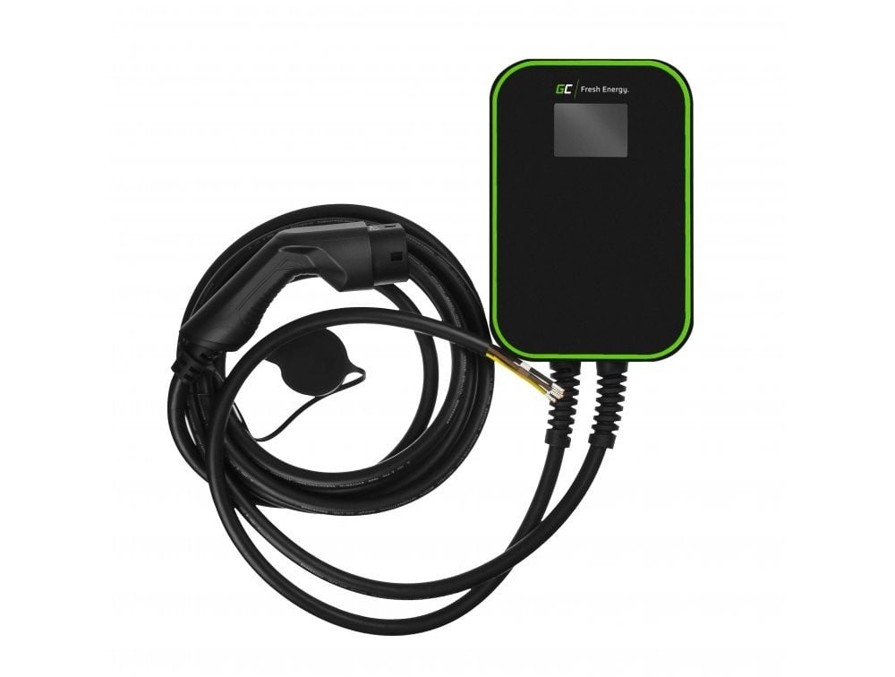 Chargeur Wallbox Green Cell EV Powerbox 22KW avec câble de type 2 (6M)
