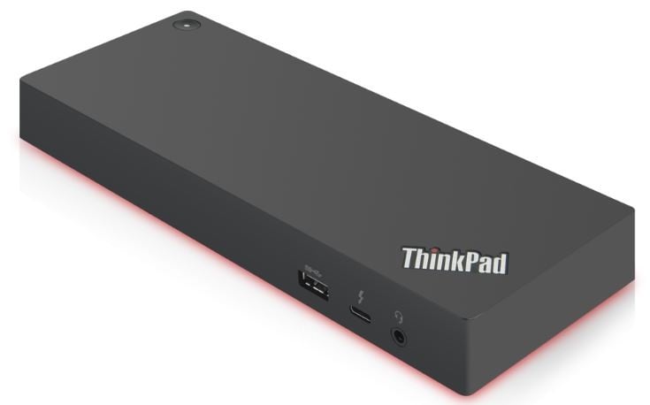 Lenovo 40AN0135EU station d'accueil Avec fil Thunderbolt 3 Noir, Rouge