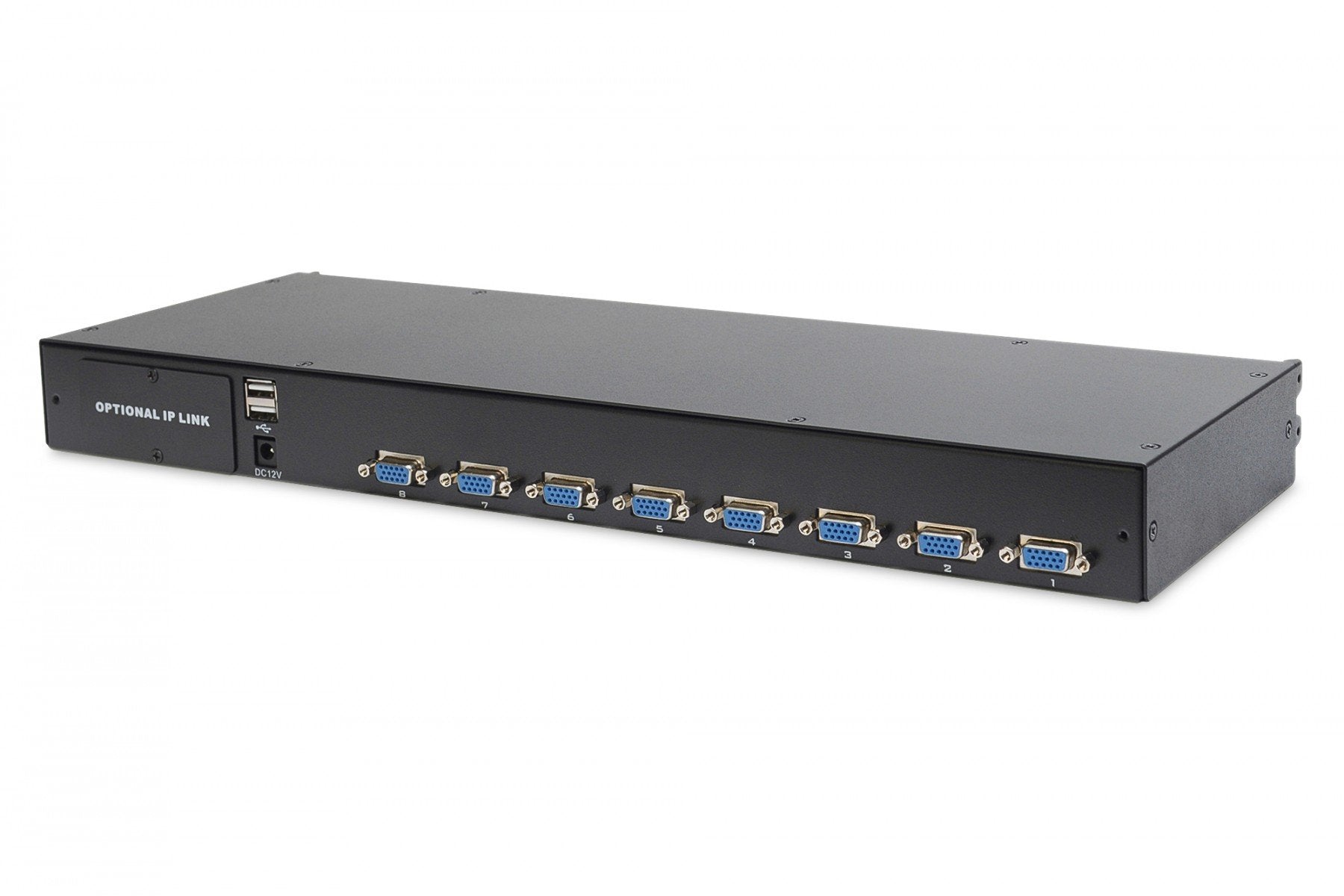 "Digitus DS-72211-2GE support d'ordinateurs 48,3 cm (19"") 1366 x 768 pixels Noir 1U"