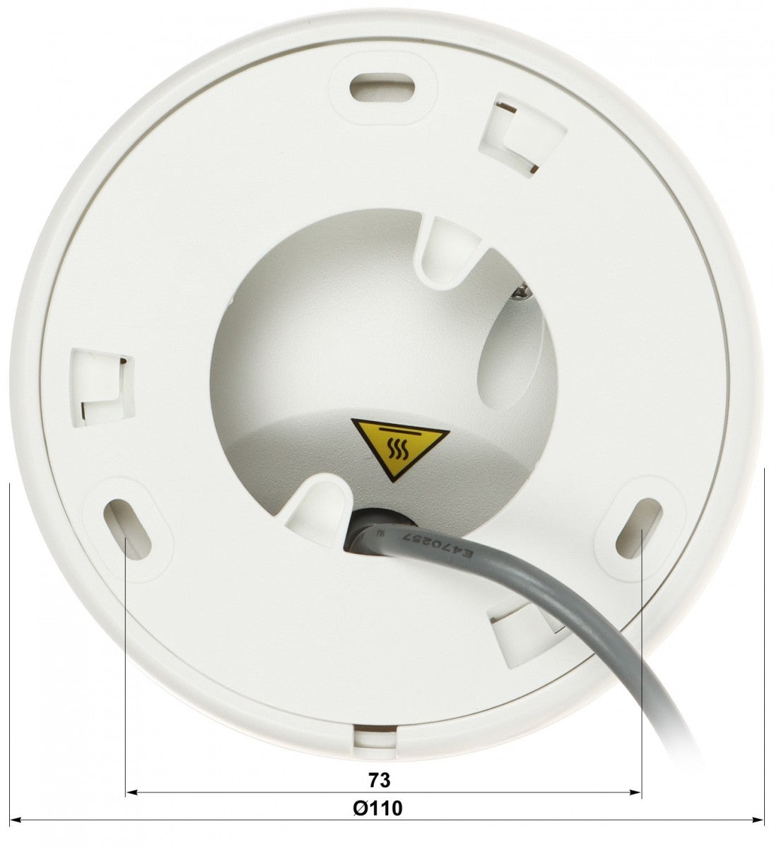 Hikvision DS-2CE72KF3T-LE(2.8mm) Caméra Turret Fixe 3K ColorVu a Double Éclairage PoC