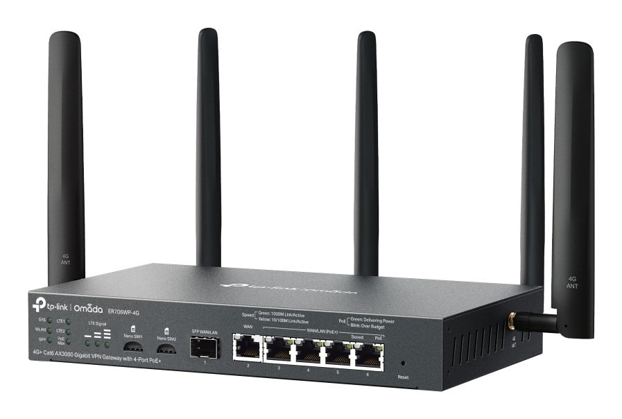 Omada 4G+Cat6 AX3000 Gigabit VPN
