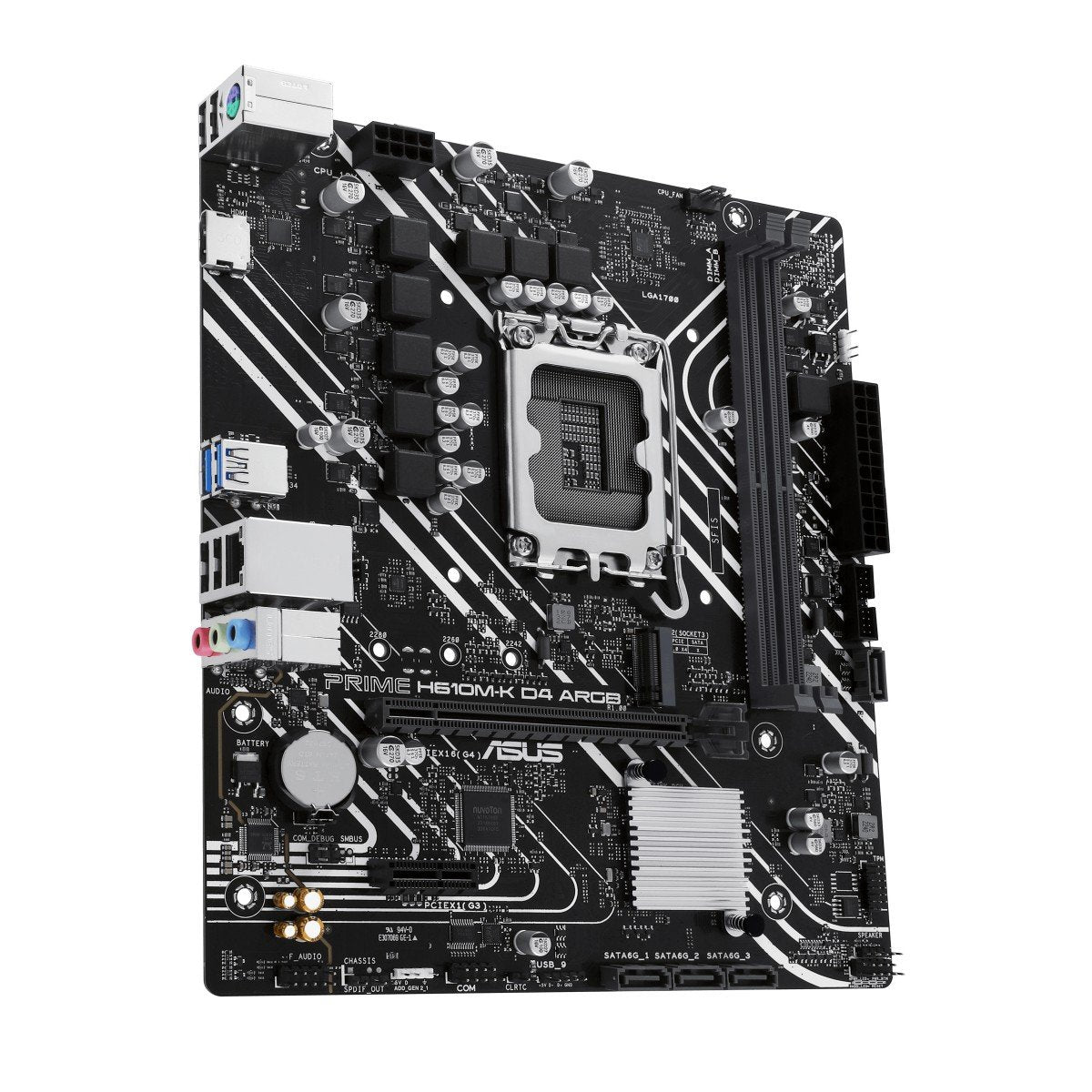 ASUS PRIME H610M-K D4 ARGB LGA1700 micro-ATX motherboard 2xDDR4 4xSATA PCIe 4.0 M.2 slot