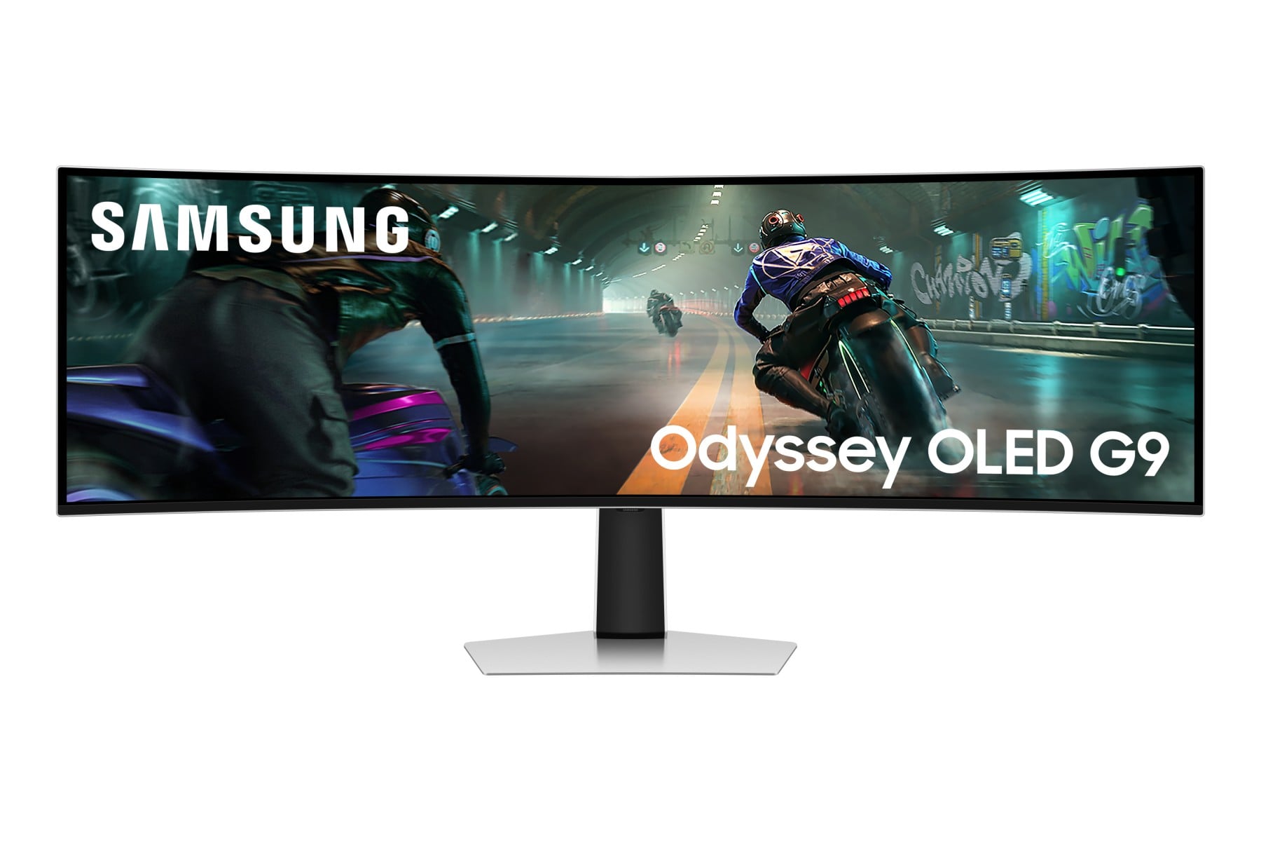 "Samsung G91SD écran plat de PC 124,5 cm (49"") 5120 x 1440 pixels Dual QHD OLED Argent"