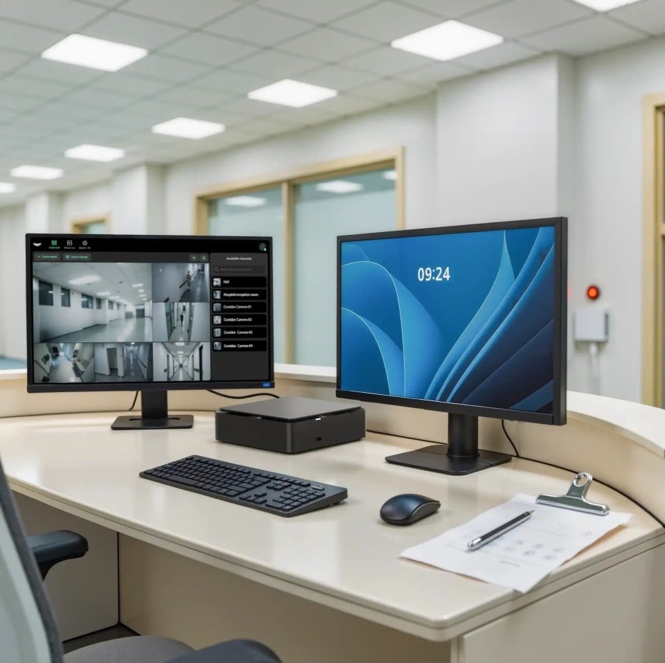 Ajax Systems 134499.122.BL1 Enregistreur réseau NVR HAC 8 canaux avec sortie HDMI - noir