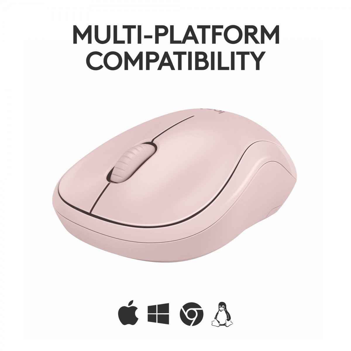 LOGITECH M240 Silent Mouse right and left-handed optical 3 buttons wireless Bluetooth rose