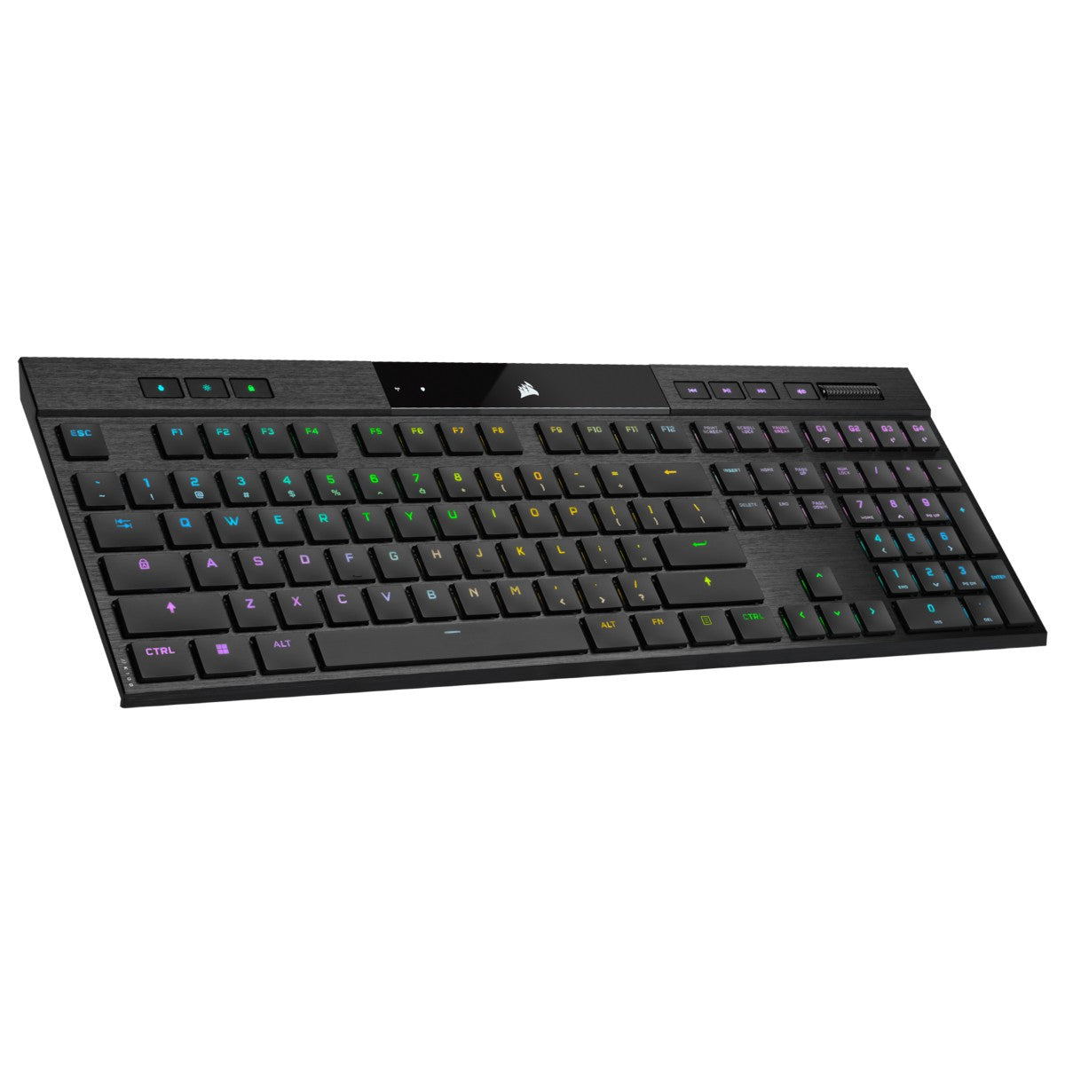 Corsair K100 AIR clavier Gaming USB + RF Wireless + Bluetooth QWERTY Anglais Noir