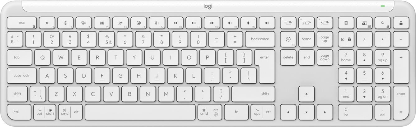 Logitech 920-012466 Signature Slim K950 Clavier sans fil blanc cassé