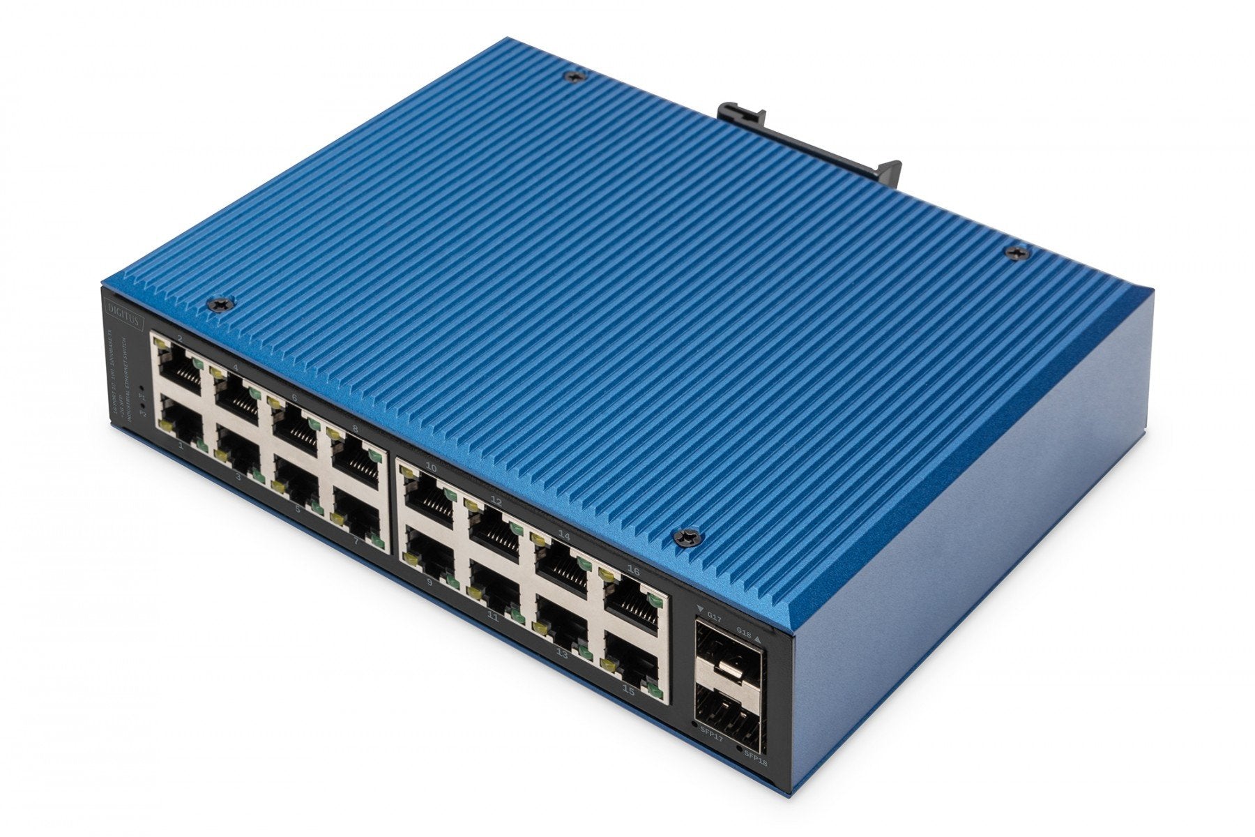 Digitus DN-651138 commutateur réseau Non-géré Gigabit Ethernet (10/100/1000) Noir, Bleu