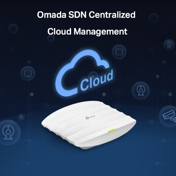 TP-Link Omada EAP265 HD point d'acces réseaux locaux sans fil 1300 Mbit/s Blanc Connexion Ethernet, supportant l'alimentation via ce port (PoE)
