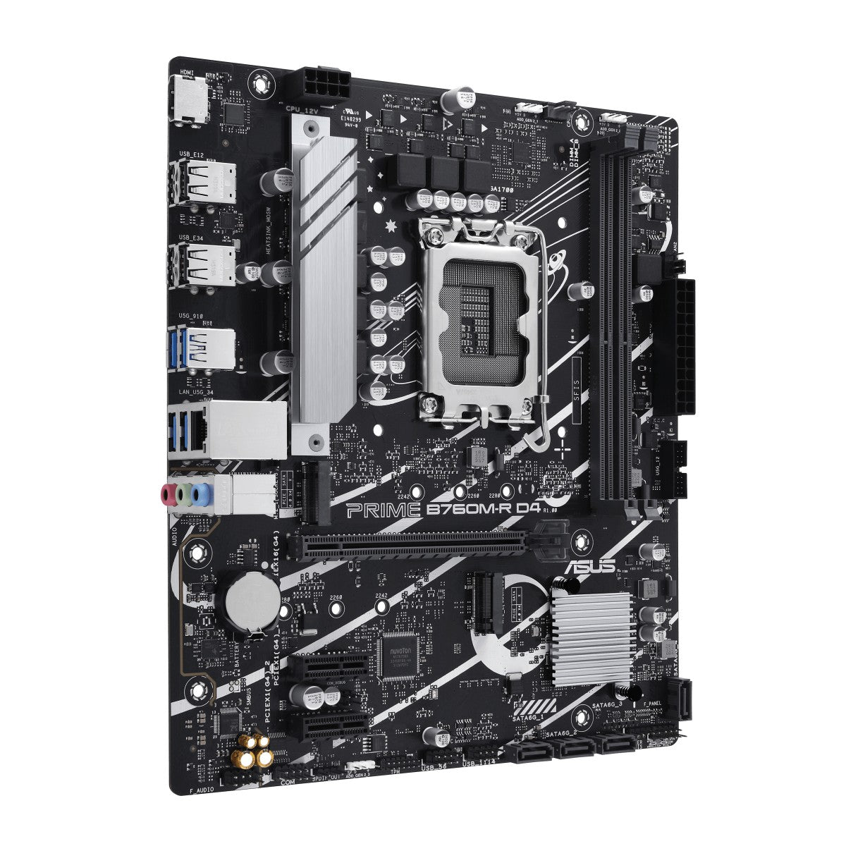 ASUS PRIME B760M-R D4 LGA1700 2xDDR4 4xSATA 2xM.2