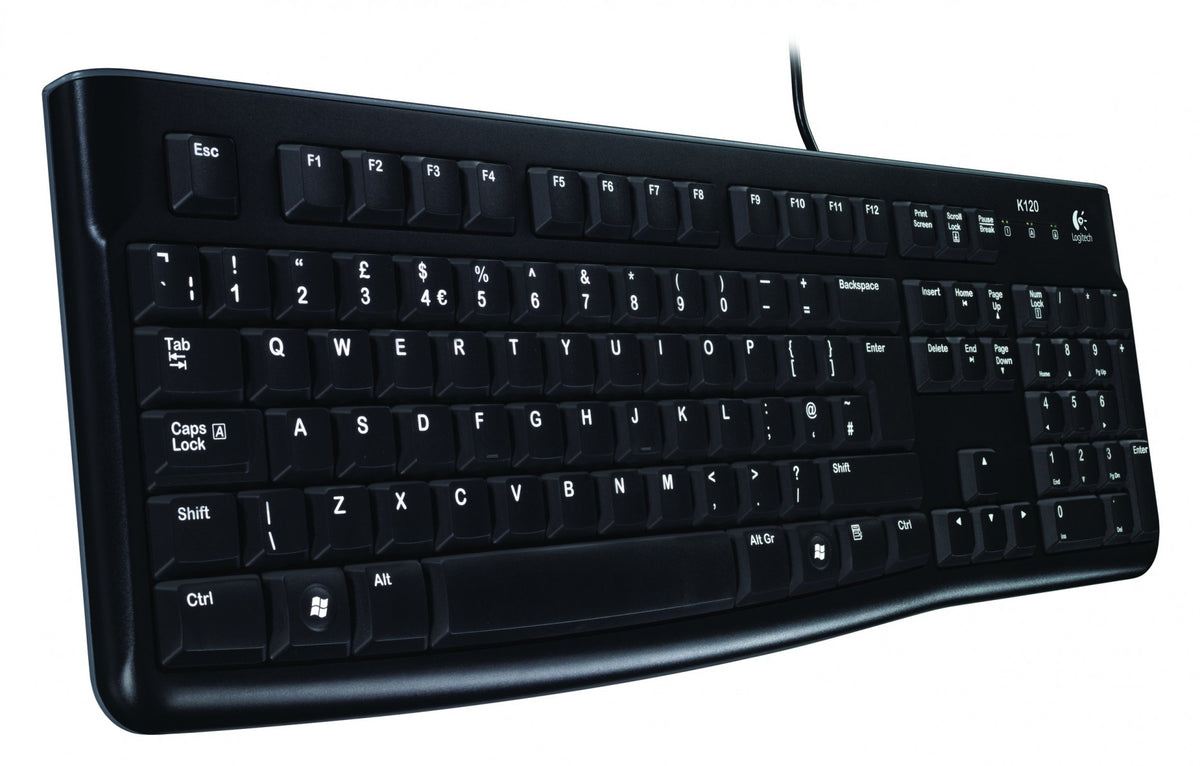 Logitech K120 clavier USB QWERTZ Suisse Noir