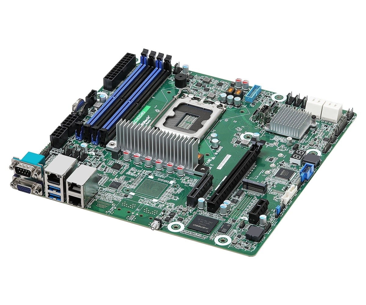 ASRock EC262D4U, 1xSKT LGA 1700, Intel E-2400, C262, SATA, NVMe, 1xM.2, 2x10GbE, 2xGbE, IPMI