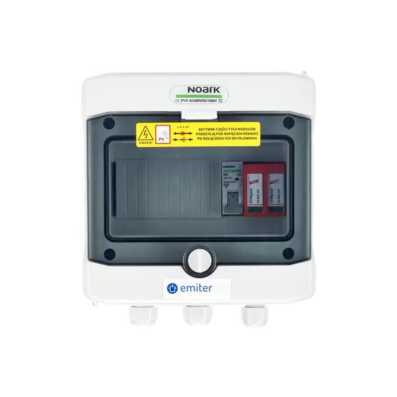 EMITER EM-59_AC Tableau de distribution AC, IP65, SPD AC Dehn type 2, disjoncteur 16A 1-F