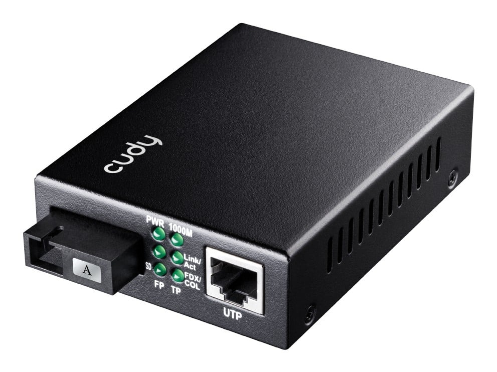 Cudy MC100GSB-40A convertisseur de support réseau 1000 Mbit/s Multimode, Monomode Noir