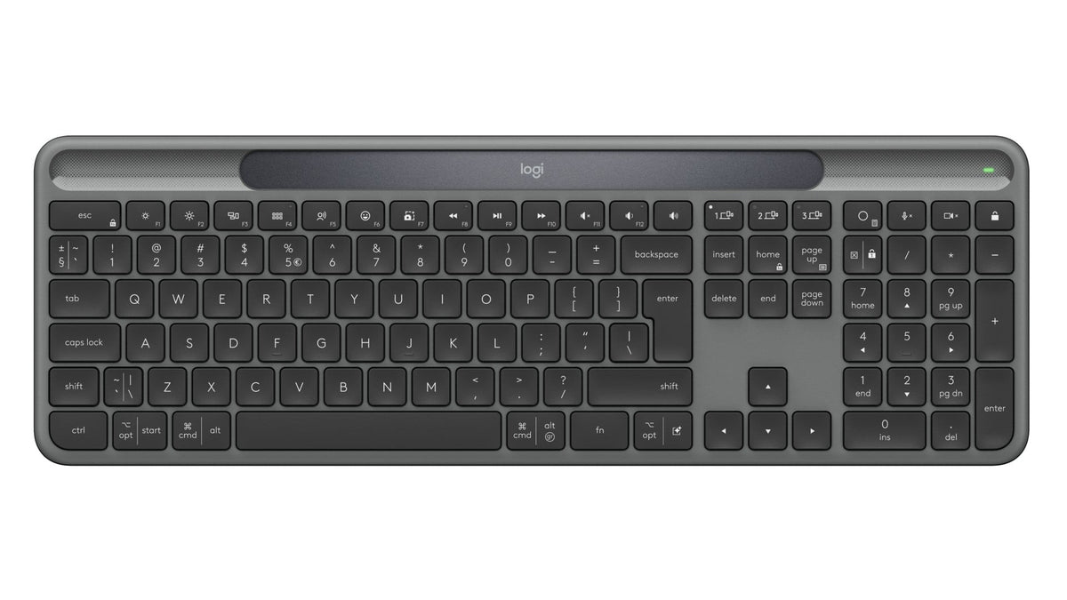 Clavier solaire graphite Logitech 920-013764 Slim Solar+