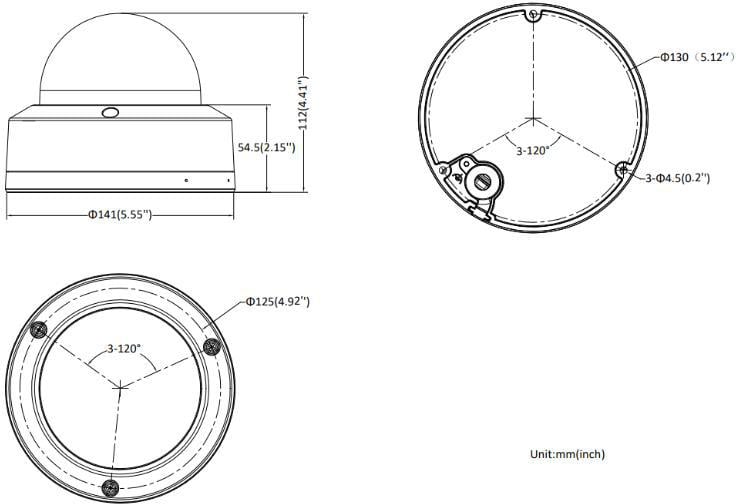 Hikvision DS-2CD2766G2HT-IZS(2.8-12mm)eFBLACK 6 MP Caméra réseau dôme motorisée varifocale alimentée par Darkfighter