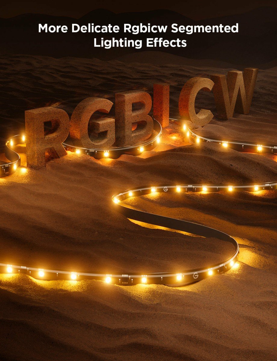 Govee H6099 TV Backlight 3 Lite | Éclairage LED | pour TV 55-65 pouces, RGBICW, Wi-Fi+Bluetooth