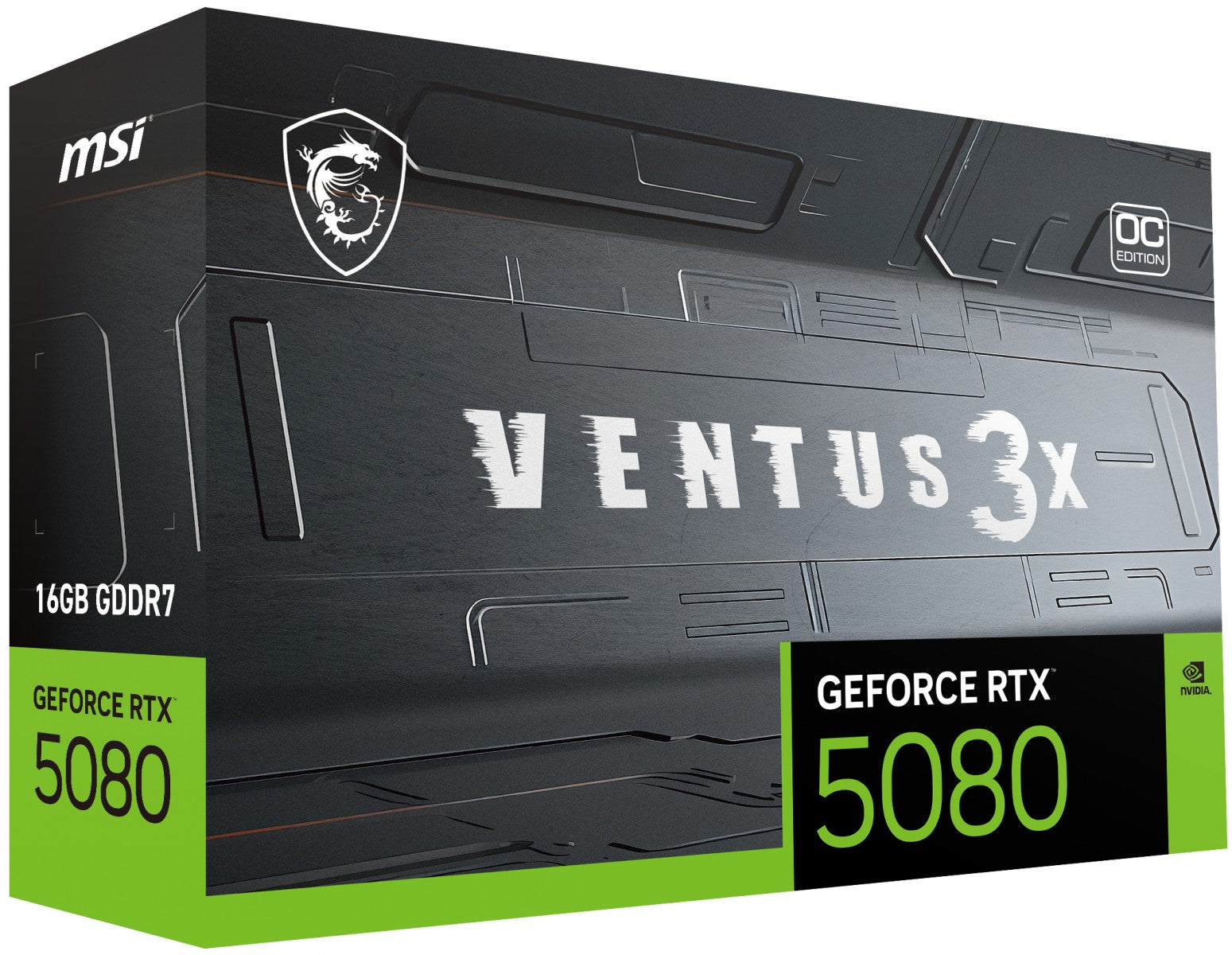 MSI GeForce RTX 5080 Ventus 3X OC 16GB GDDR7 DLSS4