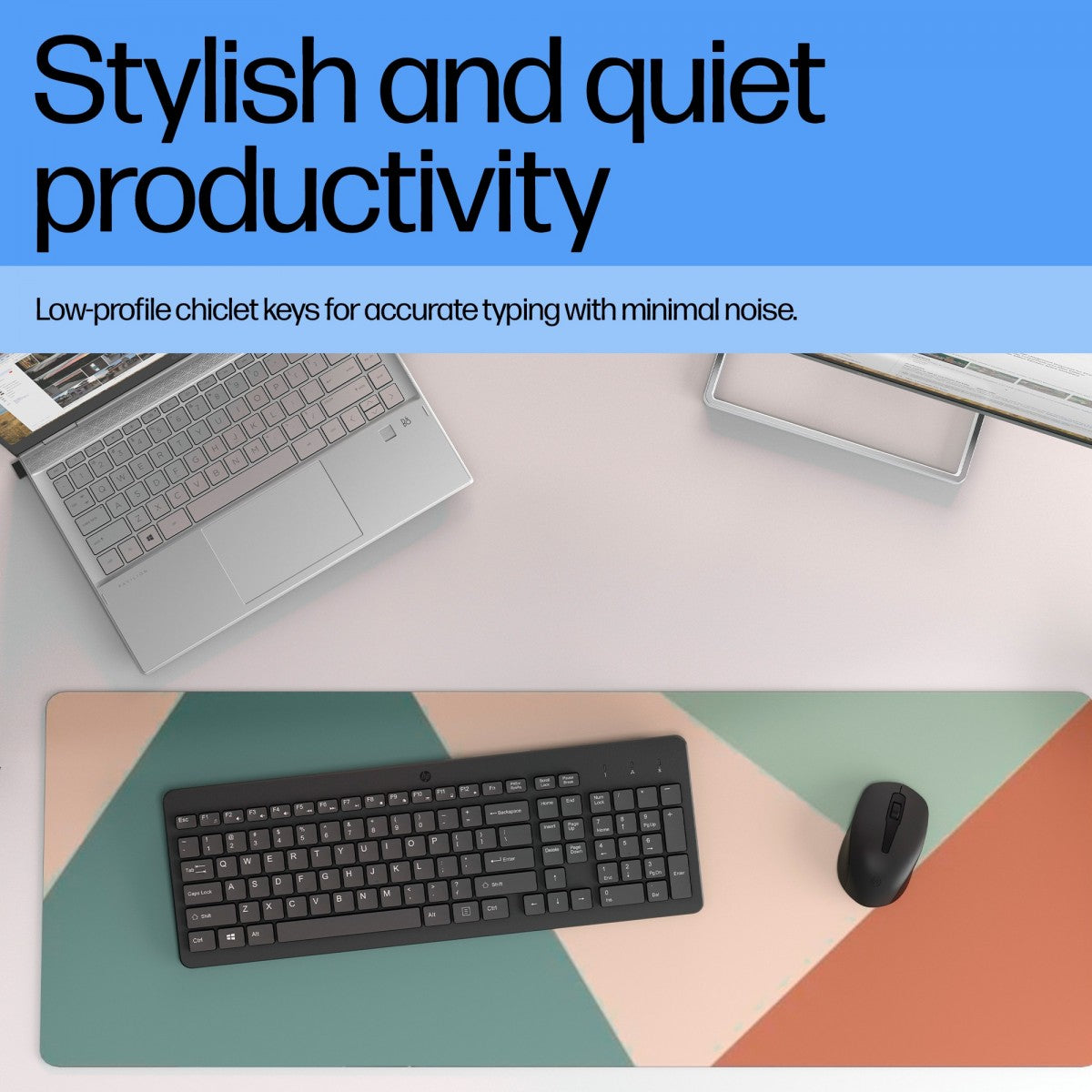Clavier sans fil HP 225 - récepteur USB - noir QWERTY (805T1AA#ABB)