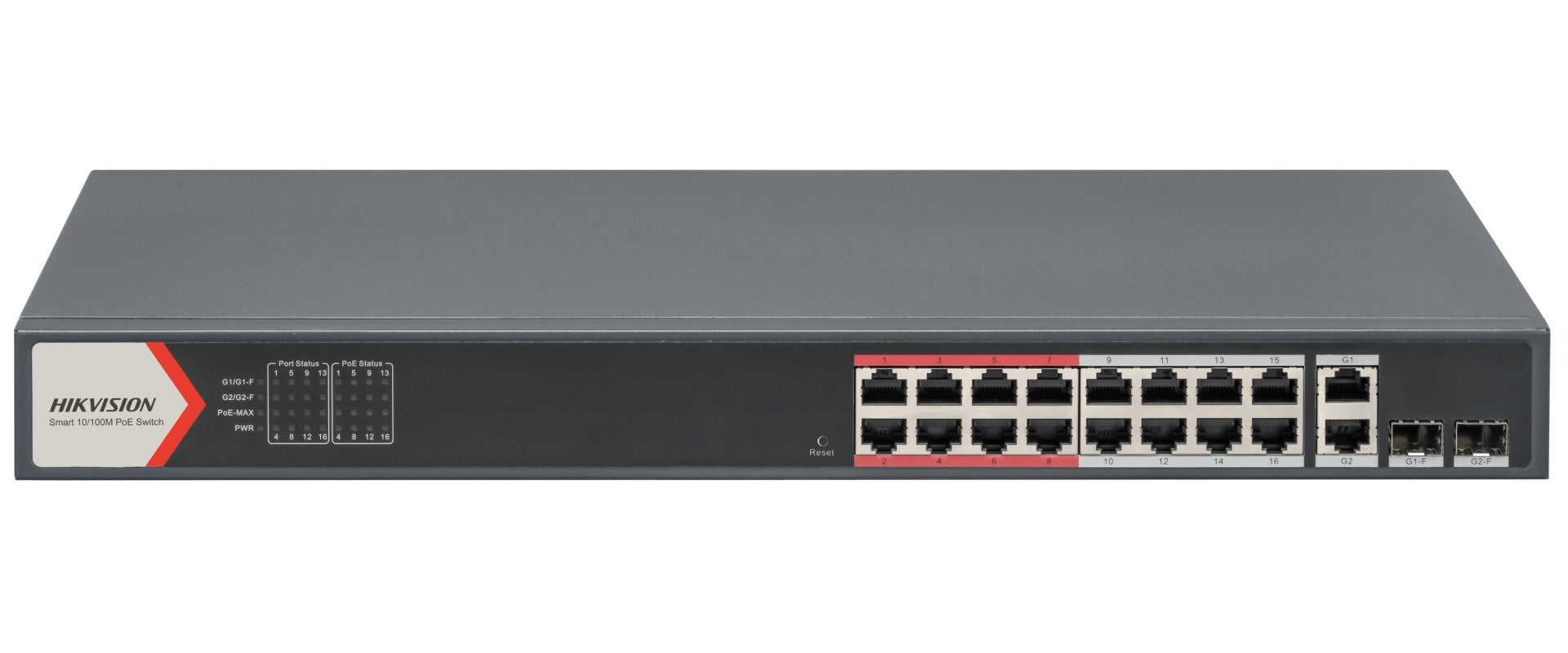 Hikvision DS-3E1318P-EI(B) Commutateur POE intelligent Fast Ethernet 16 ports