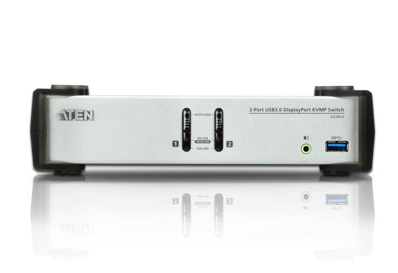 Aten CS1912 switch KVM DisplayPort 1.1/USB 3.0/HP -2 ports