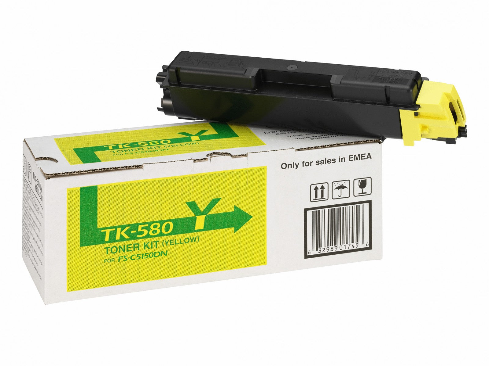 KYOCERA TK-580Y Cartouche de toner 1 piece(s) Original Jaune
