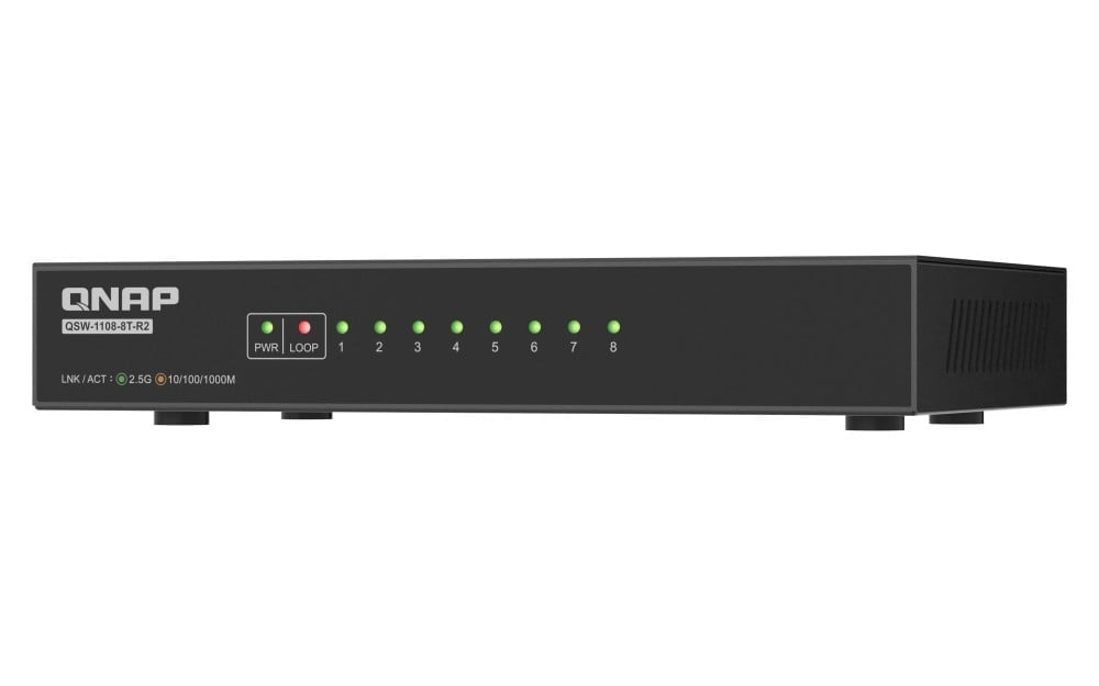QSW-1108-8T-R2 8 port 2.5Gbps auto nego