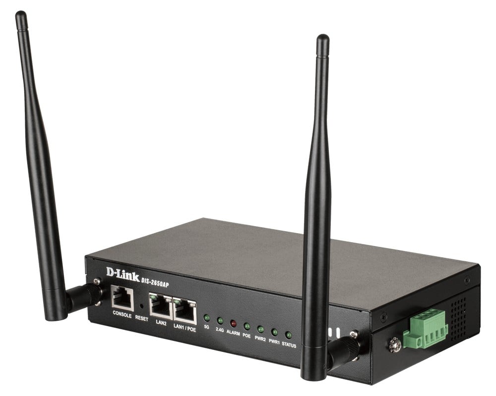 D-Link DIS-2650AP point d'acces réseaux locaux sans fil 1200 Mbit/s Noir Connexion Ethernet, supportant l'alimentation via ce port (PoE)
