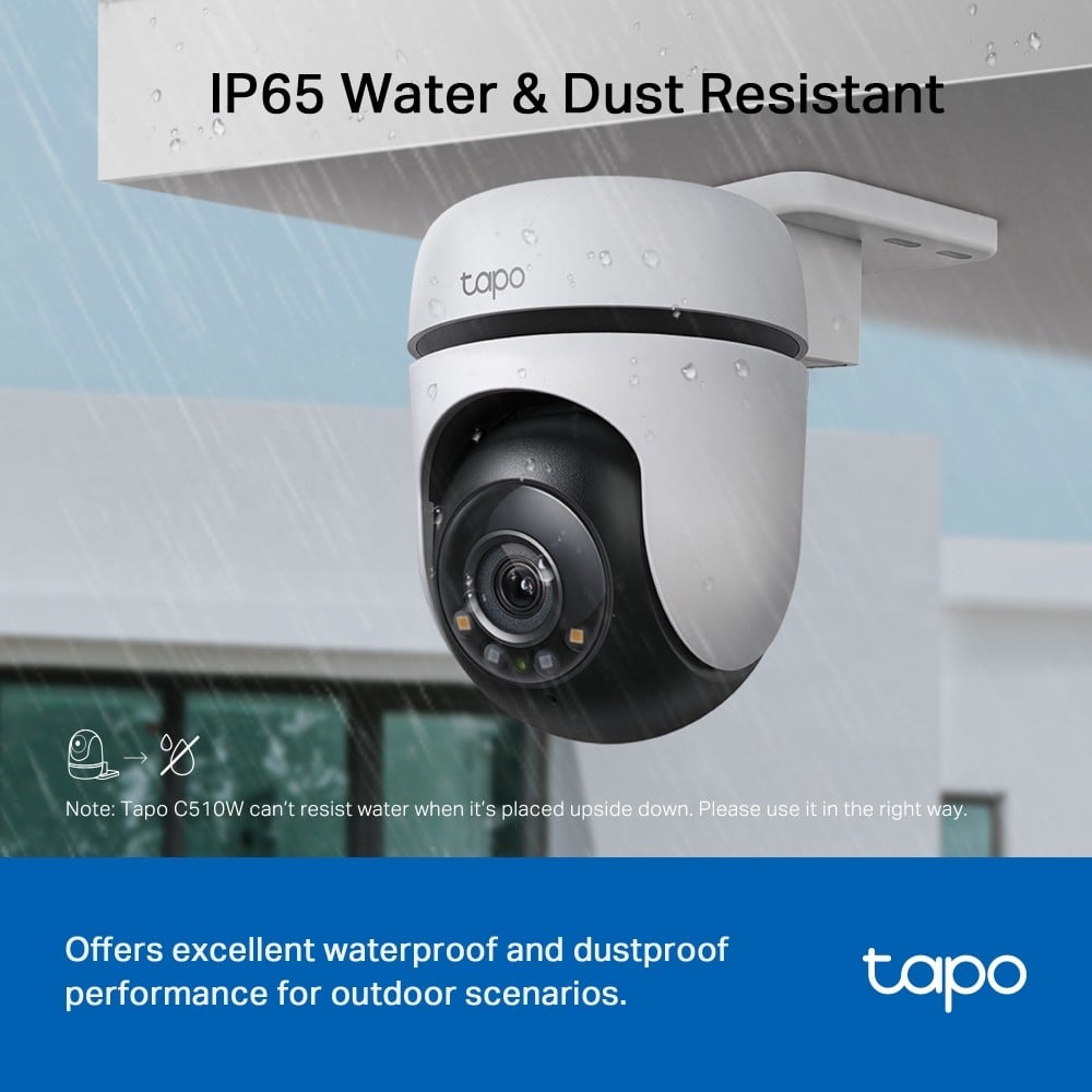 TP-LINK Outdoor Pan/Tilt Security WiFi Camera 2K Resolution-With The Resolution of 2304x1296px