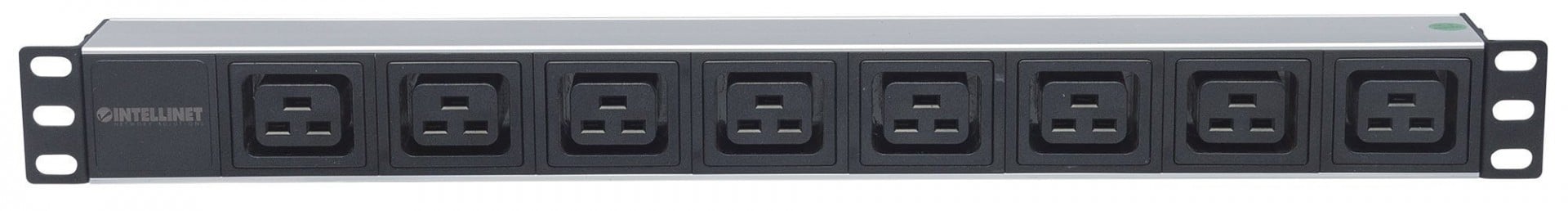 Intellinet 163613 unité de distribution d'énergie 8 sortie(s) CA 1U Noir, Argent
