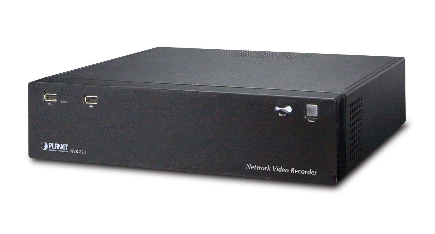 PLANET NVR-820 - Netzwerk-Videorecorder - 8 Kanäle Noir