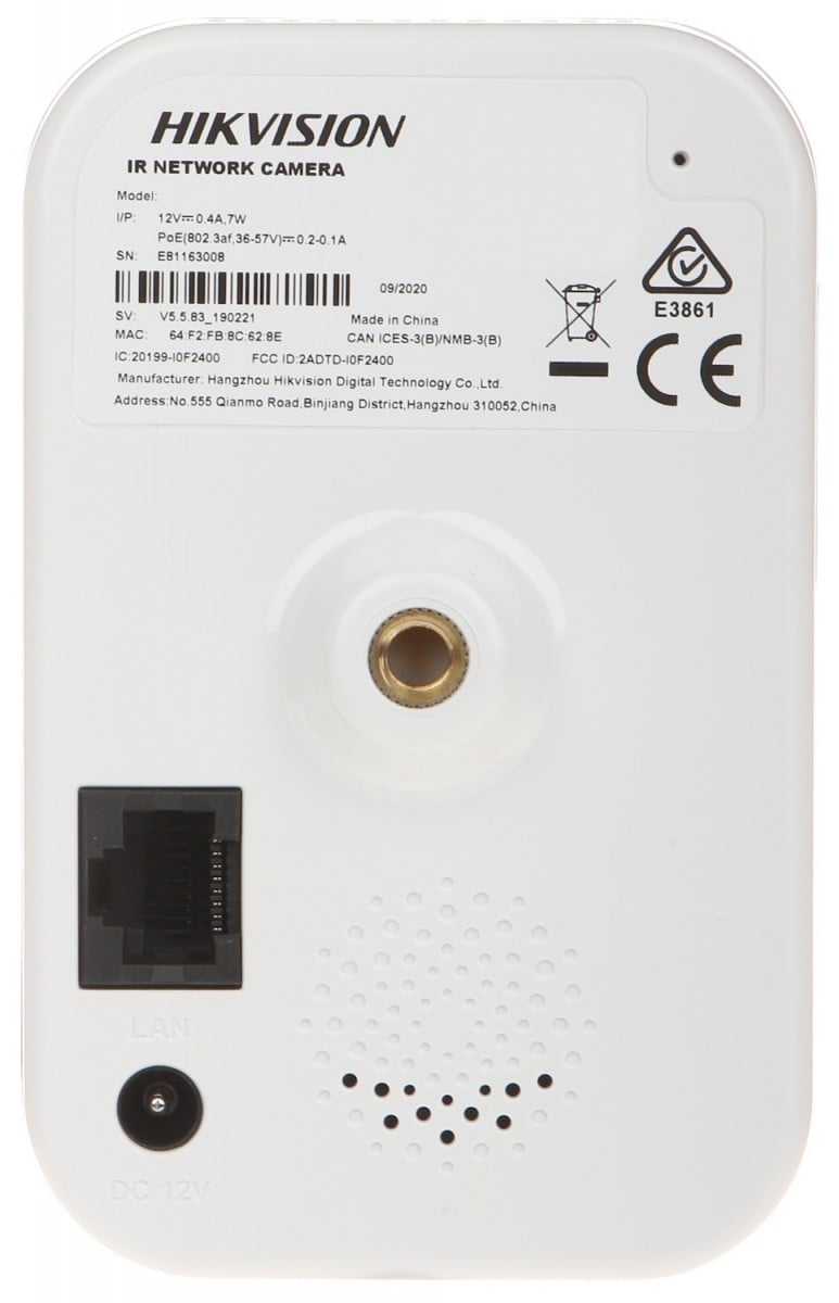 Hikvision DS-2CD2443G2-I(2mm) 4 MP AcuSense Built-in Mic Fixed Cube Network Camera