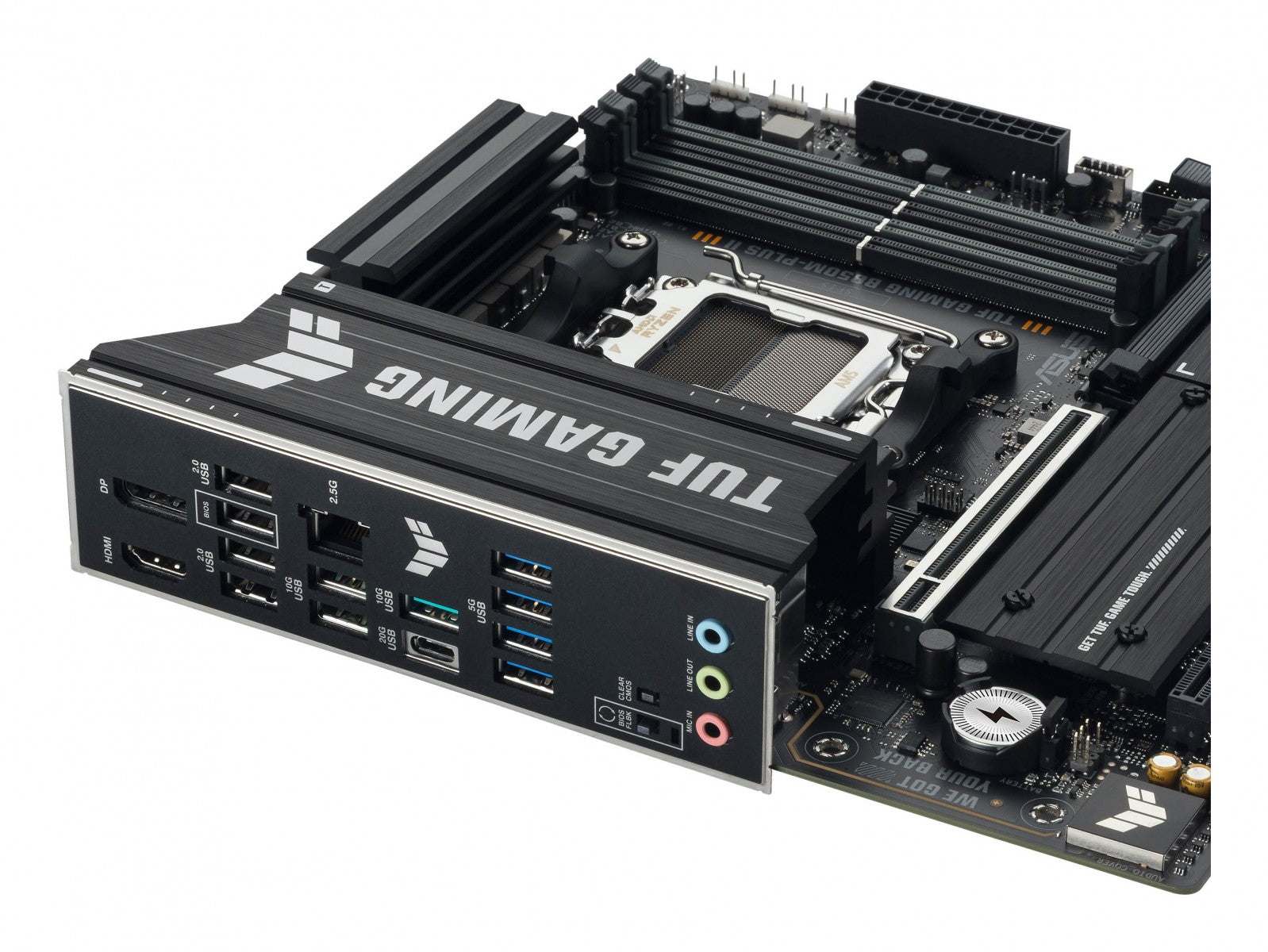 ASUS AMD TUF GAMING B850M-PLUS II Micro-ATX motherboard DDR5 PCIe 5.0 3xM.2 1xHDMI 1xDisplayPort