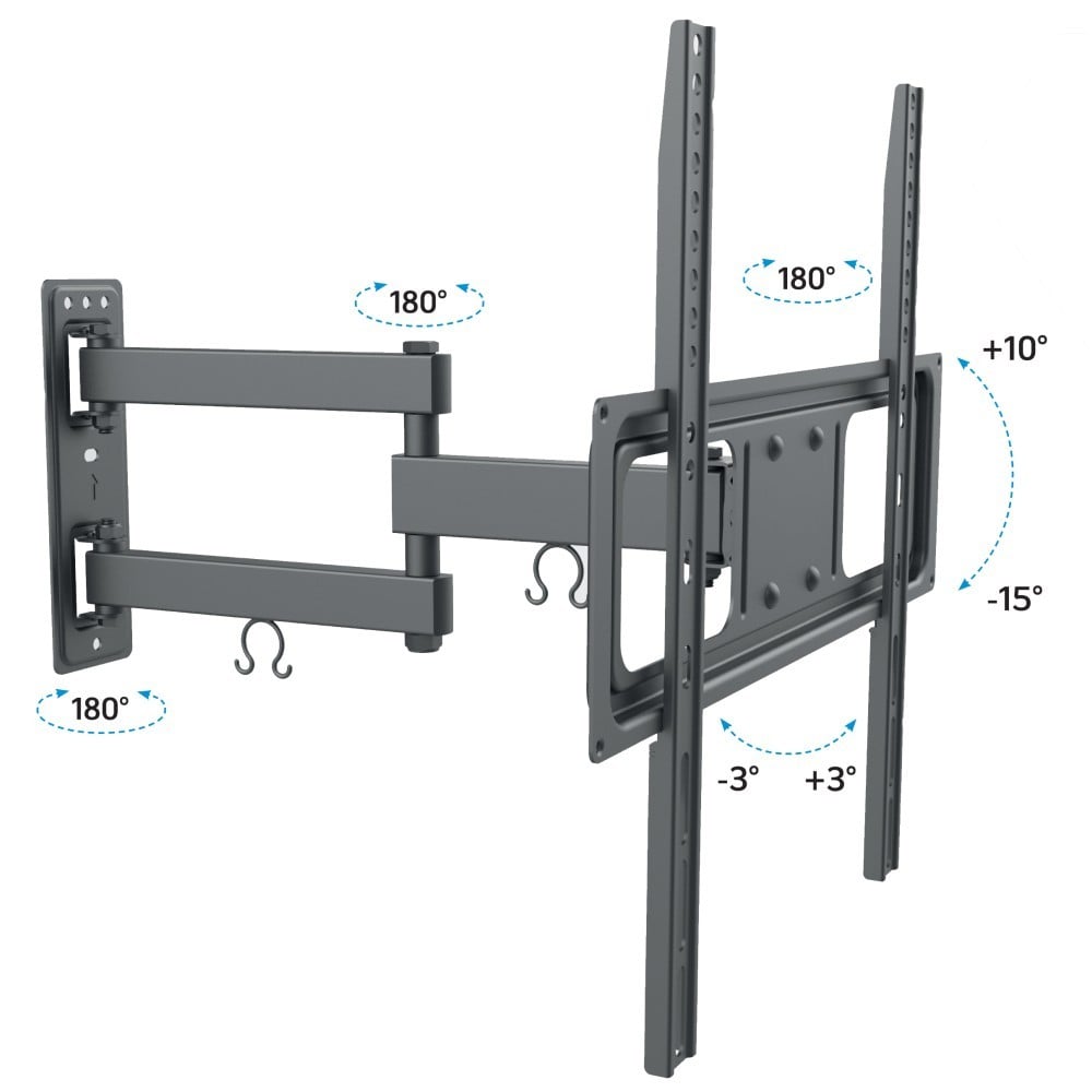 "Techly ICA-PLB 320MT Support mural pour TV 32-55"" LED/LCD 35kg pivotant inclinable"