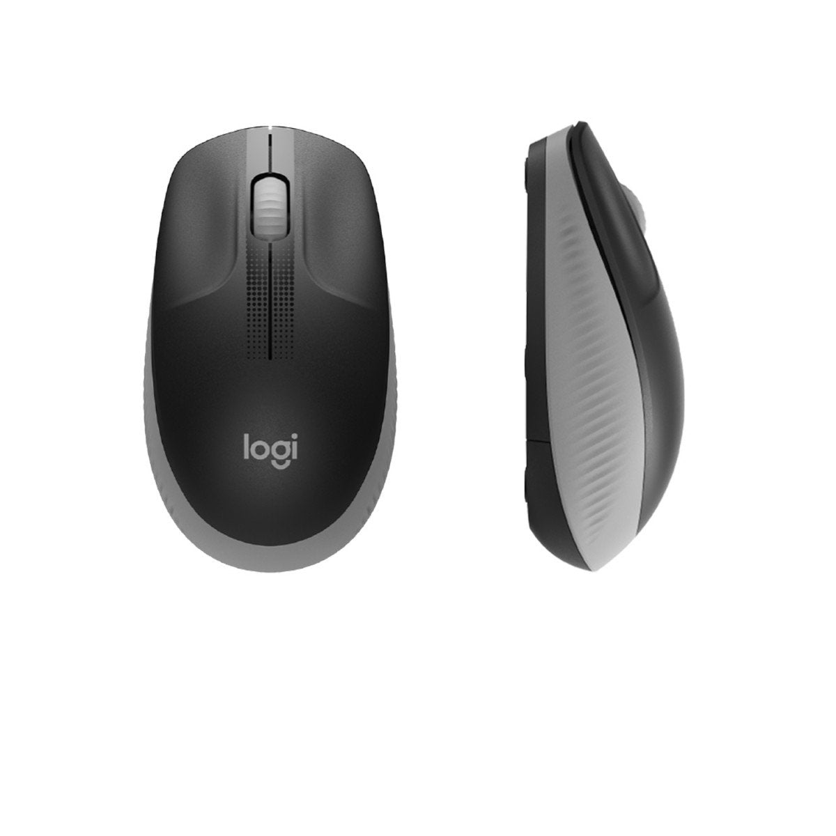 LOGITECH M190 Mouse optical 3 buttons wireless USB wireless receiver mid grey