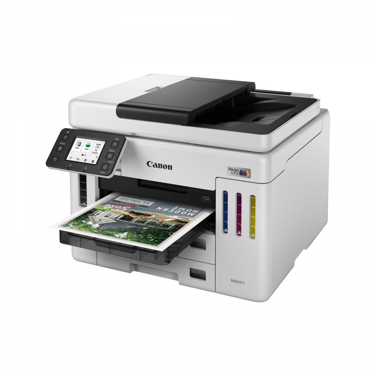 CANON MAXIFY GX7150 MegaTank MFP colour inkjet CISS Legal 216x356mm A4 24ipm Print 600sheets USB Wi-Fi LAN