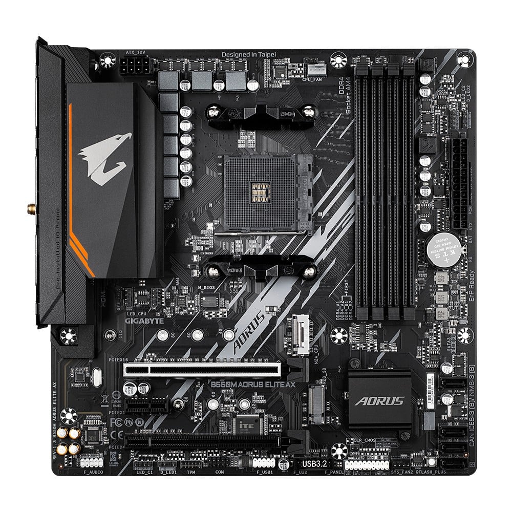 GIGABYTE B550M AORUS ELITE AX carte mere AMD B550 Emplacement AM4 micro ATX