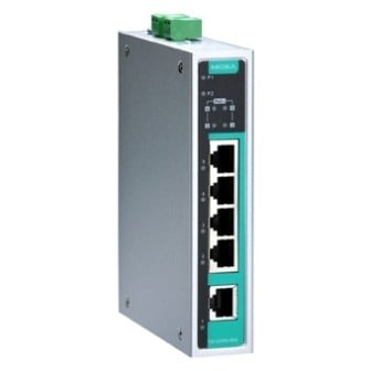 Moxa EDS-G205A-4POE-T commutateur réseau Non-géré Gigabit Ethernet (10/100/1000) Connexion Ethernet, supportant l'alimentation via ce port (PoE) 4U Aluminium, N