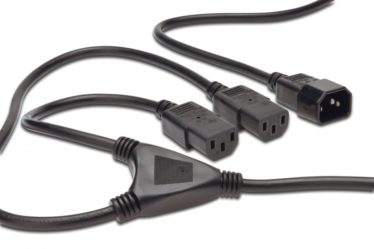 Digitus AK-440400-017-S câble électrique Noir 1,7 m IEC C14 Coupleur C13