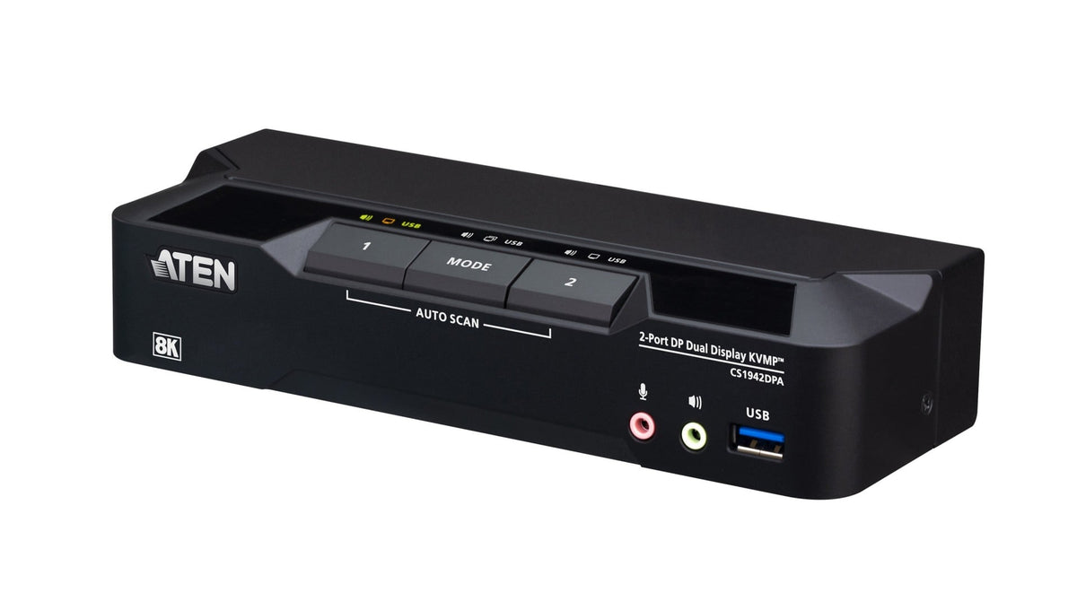 Aten CS1942DPA-AT-G 2P USB3.0 8K DP Double Écran KVMP™ Sw