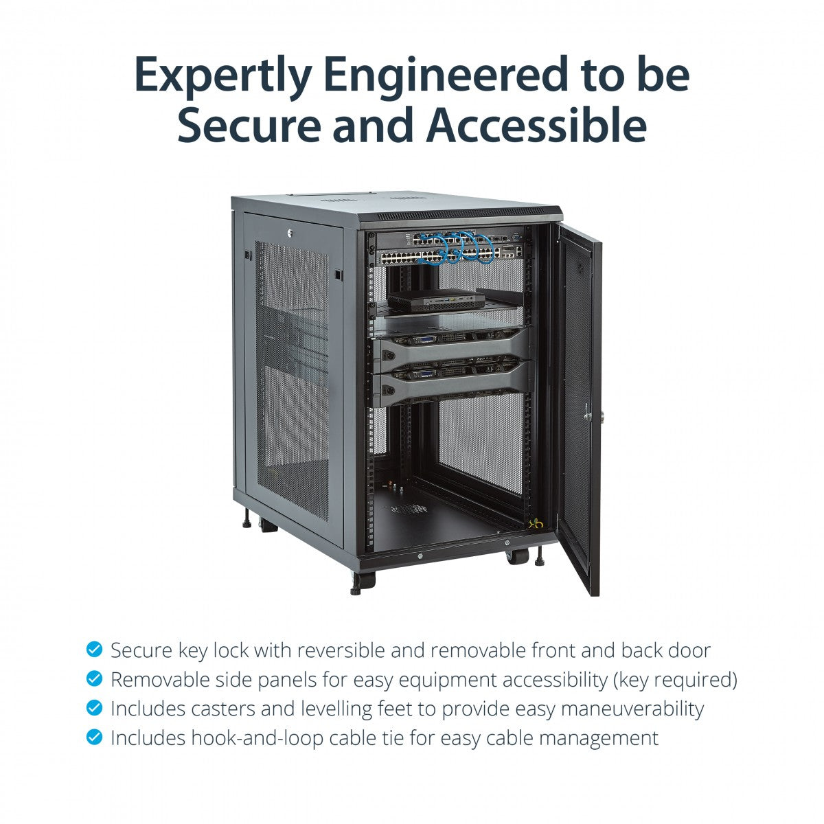 Server Rack Cabinet - 31in Deep - 18U