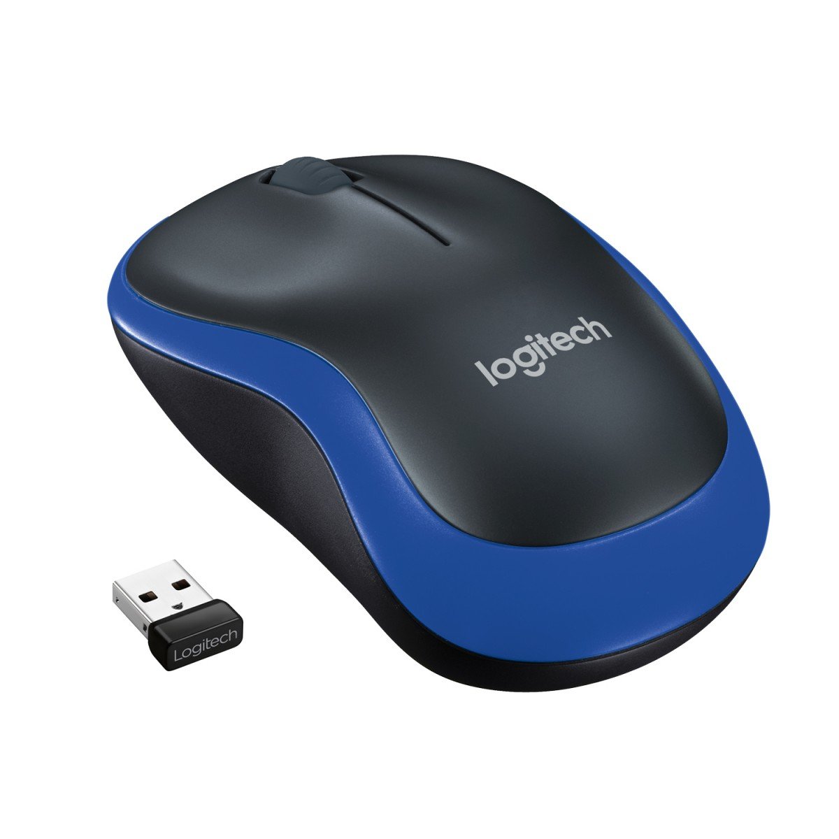 LOGITECH M185 Mouse optical wireless 2.4 GHz USB wireless receiver blue