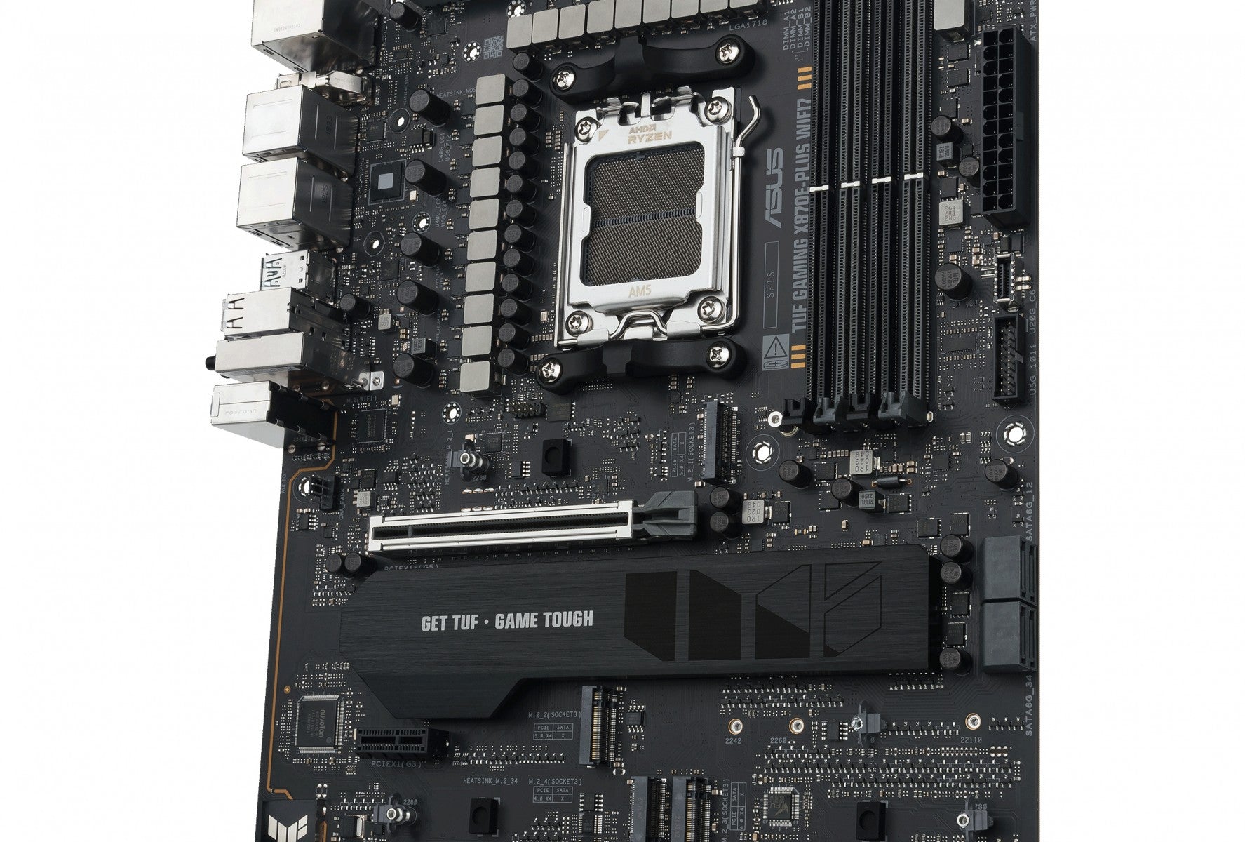 ASUS TUF GAMING X870E-PLUS WIFI7 AMD AM5 ATX motherboard 4xDDR5 PCIe 5.0 x16 4xM.2 1xHDMI 2xSATA