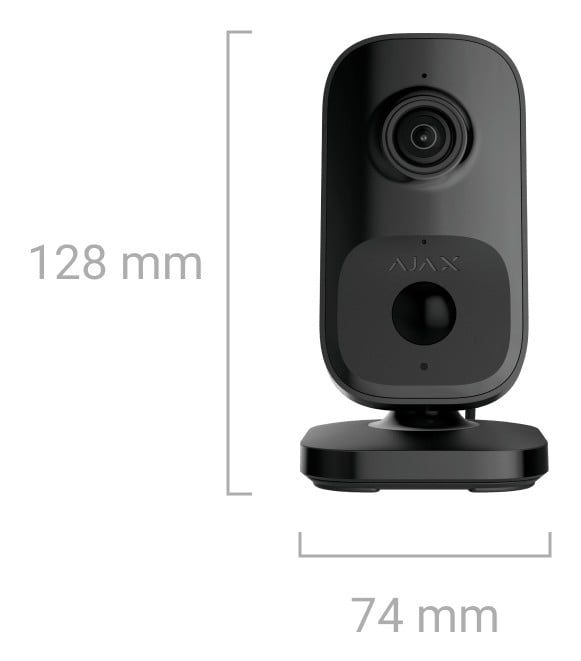 Ajax Systems 111567.303.BL1 AJAX IndoorCam (blanc) - caméra intérieure AI WiFi 4MP avec capteur PIR, IR 8m
