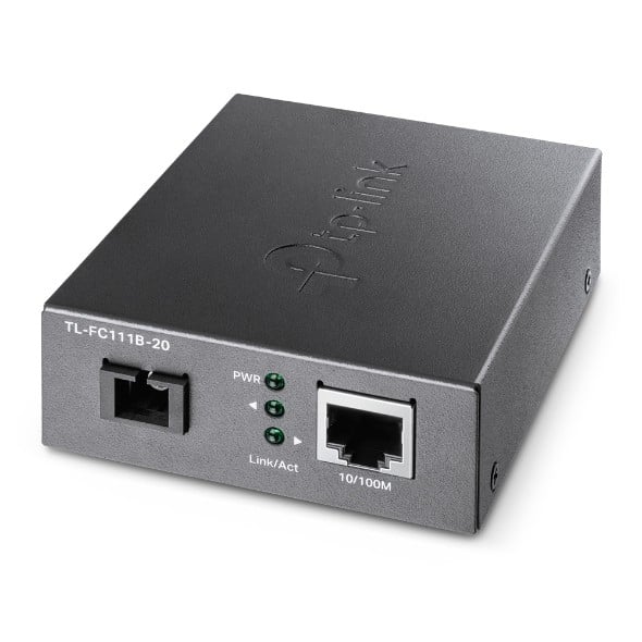 TP-Link Omada TL-FC111B-20 convertisseur de support réseau 100 Mbit/s Monomode Noir