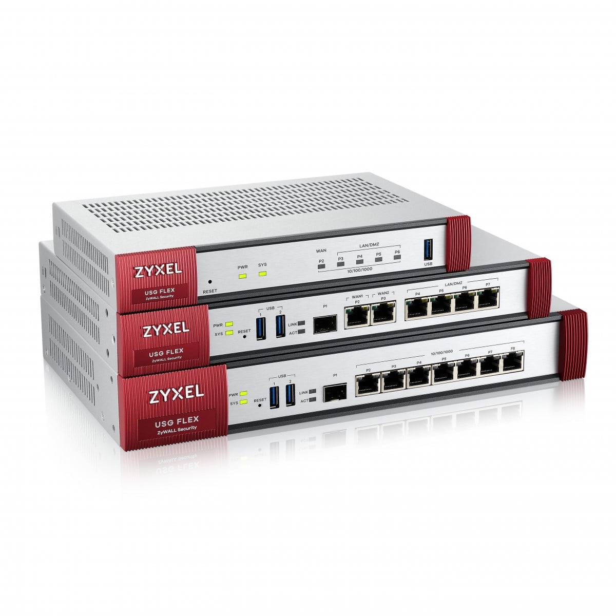 Zyxel USG Flex Firewall 10/100/1000 1*WAN, NO*SFP, 4*LAN/DMZ ports, 1*USB with 1