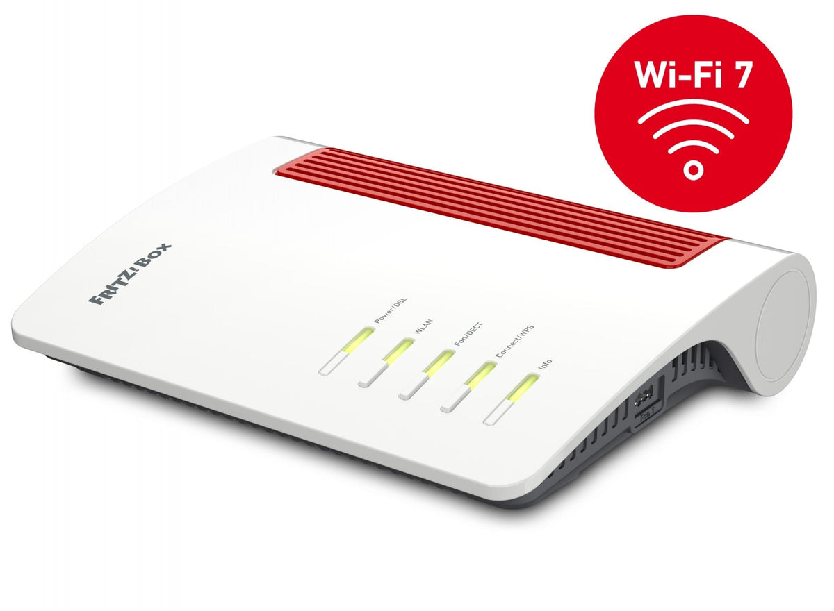 Box FRITZ! 7690 routeur sans fil 2.5 Gigabit Ethernet Bi-bande (2,4 GHz / 5 GHz) Blanc